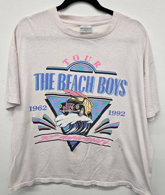Vintage 1992 The Beach Boys 30th Anniversary tour rock band Tour T-shirt sz XL single stitch