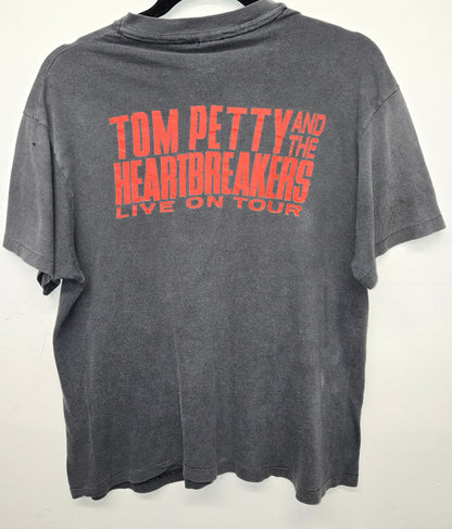 Vintage 1989 Tom Petty and the Heartbreakers Strange Behavior thrashed distressed tour rock band T-shirt sz L single stitch
