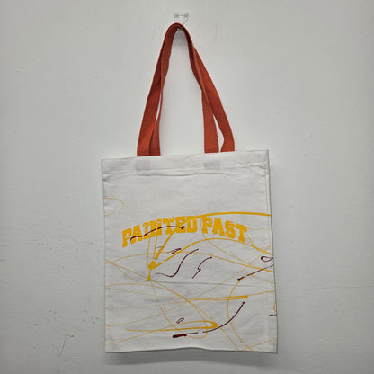 Painted Past painted cotton tote bag