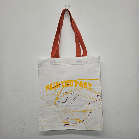 Painted Past painted cotton tote bag