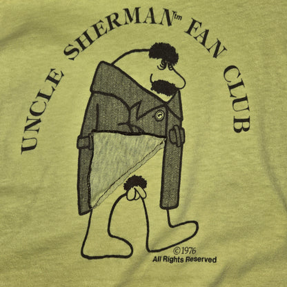 Rare vintage 1976 Uncle Sherman fan club flasher t shirt sz L