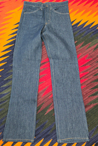 Vintage new dead stock Levi's 1980 519-0217 orange tab rigid raw jeans sz 29x32 made in usa