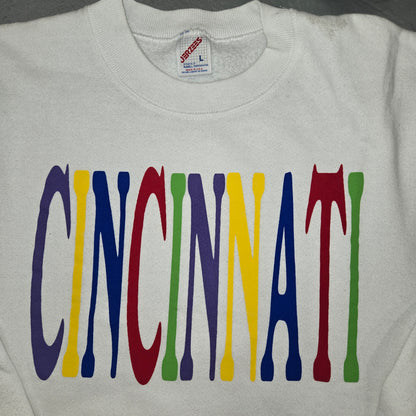 Greetings From Painted Past Cincinnati Destination Sweatshirt Size L